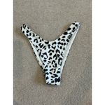 Aerie NWT  Leopard Super High Cut Cheekiest Bikini Bottom Women's Soft Muslin S Photo 2