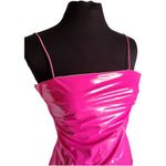 Bubblegum Pink Ruched Bodycon Midi Dress Photo 1