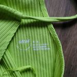 Aerie  Ribbed Tie Cropped One Shoulder Tank Top Medium Photo 4