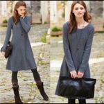 Peruvian Connection Jasmine Alpaca Blend Fit & Flare Gray Sweater Dress Photo 1