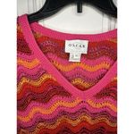 Oscar de la Renta Oscar By  Sweater Size 1X Woman’s Colorful Knit Pullover Photo 2