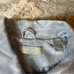 Kate Hill  Light Gray Blue Suede Leather Jacket Photo 5