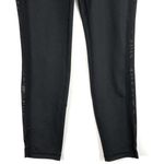 DKNY New  Mesh Side Logo Waistband Leggings High Rise 7/8 Length Black Photo 6
