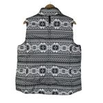 Lands' End Faire Isle Snowflake Down Insulated Puffer Vest Black Size undefined Photo 1