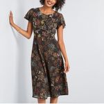 Modcloth NEW  Embellished To Perfection Beaded Floral Dress in Black Photo 14