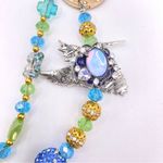 Handmade 🪺Luxury Bag Charm Chain / Phone Chain /Keychain HUMMINGBIRD Bling Crystal Beads Photo 8