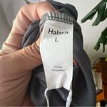 Halara  V Neck Short Sleeve Wide Leg Flowy Waffle Casual Jumpsuit grey SIZE LARGE Photo 8