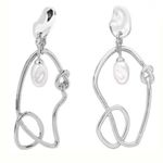 Boutique Silver Picasso Drop Earrings  Photo 0