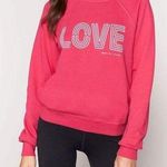 Spiritual Gangster  Love Bridget Raglan Sweatshirt in Dragonfruit Size XS Photo 0