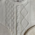 Free People  Dream Cable Crewneck Sweater Photo 4