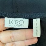 LOGO By Lori Goldstein  Women’s S Black Knit Pocket Side Sleeveless Open Cardigan Photo 4