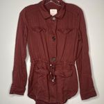 Full Tilt Burgundy Utility Jacket Women’s Small Photo 1