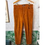 Peruvian Connection  Rust Colored Mid-Rise Cotton Zoe Velveteen Jeans - Size - 12 Photo 5