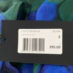 The Kooples  Silk Crossover Peplum Top Winter Night M NWT Photo 2