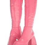 Sam Edelman NEW Boots Kylie Pink Patent Leather Knee High Platform Womens 6.5 Photo 0