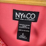 Ny&co NY& Babydoll Pink Paisley Midi Dress Size 6 90s Y2K Boho Retro Feminine Flowy Photo 5