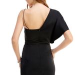 TCEC | NWOT | One Shoulder Asymmetrical Dress | M | Black | CD01234 Photo 2