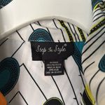 Step in style women’s peacock print Tunic Dress Colorful Patterned Midi Dress XL Blue Photo 2