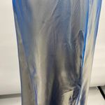 Vintage Y2k Iridescent Fairy Princess Gown Beaded Neckline Maxi Blue Gray XS Photo 7