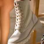 Qupid  Renley Lace Up Combat Boots Photo 0