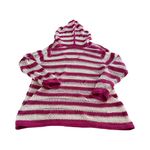 Tommy Bahama Tommy‎ Bahama Women's Knit Crochet Cotton Pink White Hooded Coverup Medium Photo 1