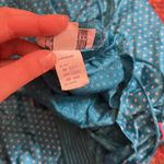 60s/70s VTG MOD BLUE DITZY PRINT MAXI CAMI DRESS Photo 6