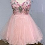 Alyce Paris 1052 Pink rhinestone corset strapless prom homecoming dress Photo 0