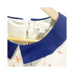 Olive & Oak Mini Dress Sz Small Retro Collar Bird Print Cream A Photo 3