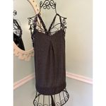 Lululemon  REST LESS Tank Top in Gray FLOWABUNGA Size 8 black floral flowers Photo 2