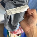 Eileen Fisher Dress Midnight Blue Denim Cotton Blend Mandarin Collar Medium Photo 3