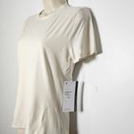 Lululemon Wundermost Nulu Hip-Length Crewneck Shirt /Light Ivory/ Size L- LW3HXG Photo 2