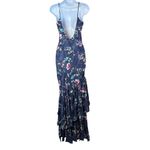 HOUSE OF HARLOW 1960 X REVOLVE Tania Slip Dress in Navy Floral Multi XS Luxury Blue Photo 5