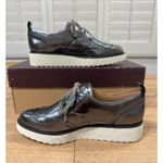 Johnston & Murphy  Women's Mitzi Wedge Derby Pewter Metallic Loafers Size 6 NIB Photo 8