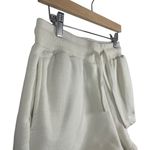 Sacre Women’s Erica Fleece Lounge Sweatshorts in Beige Size M Tan Size M Photo 5