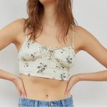 Aritzia  Sunday Best Darcy Tank Crop Floral Smocked Bustier- Size Small Photo 0