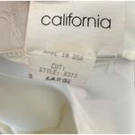 Zoe California White Dress Large with Lace Fringe Vintage 90's Photo 5