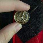 EUC Vintage Stuart Alan Petites Red and Gray Gold Button Cardigan Size 12 Photo 7