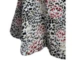 Stina Sayre Long Sleeve Wrap Dress Size Small Leopard Print Cotton Knee Length Black Photo 5