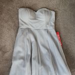 Crystal Doll  Glitter Gray Strapless Dress SIZE 9 Photo 1