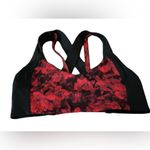 Lululemon Women's Medium Floral Sports Bra Strappy Crossback Activewear Size 8 Photo 4