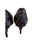 HOUSE OF DEREON Beyonce Black Satin Embroidered Beaded Heels Size 7.5 Photo 2