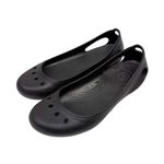 Crocs Kadee Black Slip On Ballet Flats Size 7 Photo 2