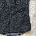Old Navy Black sherpa zippered vest Photo 2
