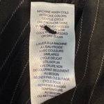 Elie Tahari Black Pinstriped Pleated Wide Leg Pants Size Medium Photo 11