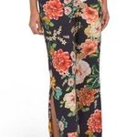 Johnny Was Floral Border Split Pants Blue size XS Boho Chic elastic waist š Photo 0