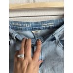 Laurie Felt Women’s Daisy Denim Crop Easy Skinny Jeans‎ Raw Hem Size 14P Stretch Blue Photo 11