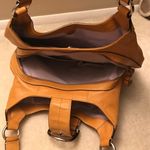 Coach  Mustard Hobo Leather 3 Compartment Satchel Photo 3