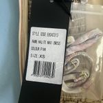 Elliatt NWT  Halite Blush Pink Metallic Jacquard Side Slit Maxi Dress Photo 8