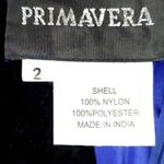 Primavera Womens Formal Dress Blue Floral Sequined Size 2 Photo 4