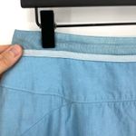 Balenciaga Linen Handkerchief High-Low Linen Skirt Light Blue 40 *Authentic Photo 4